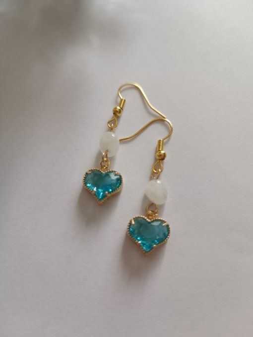 Boucles d'oreilles azur