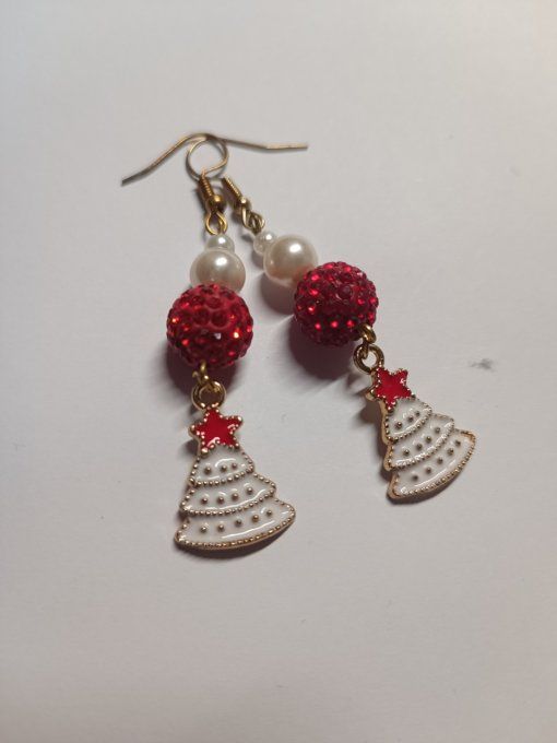 Boucles d'oreilles noël 1