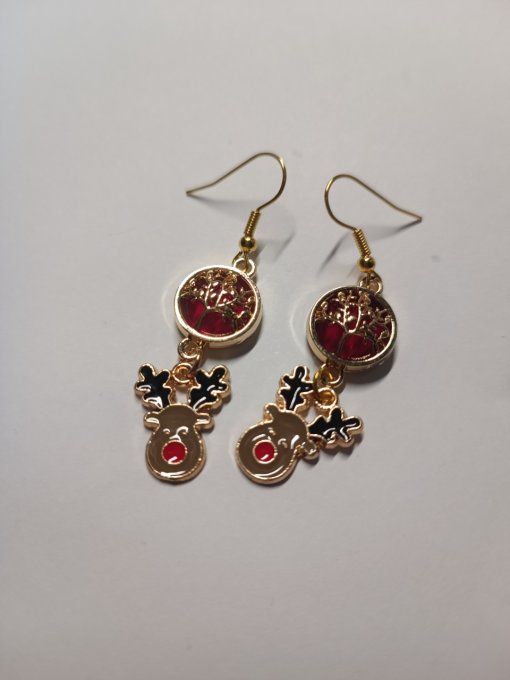 Boucles d'oreilles noël 2